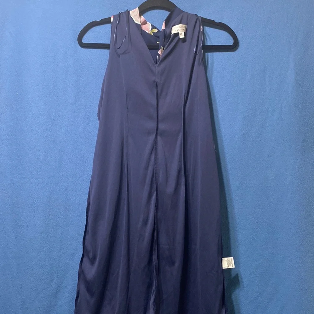 New open shoulders dress with turtleneck scarf size 8P, Signature by Robbie Bee